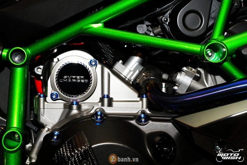 Chi tiết kawasaki ninja h2 độ siêu khủng với dàn đồ chơi trị giá trên 1 tỷ đồng