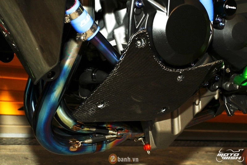 Chi tiết kawasaki ninja h2 độ siêu khủng với dàn đồ chơi trị giá trên 1 tỷ đồng