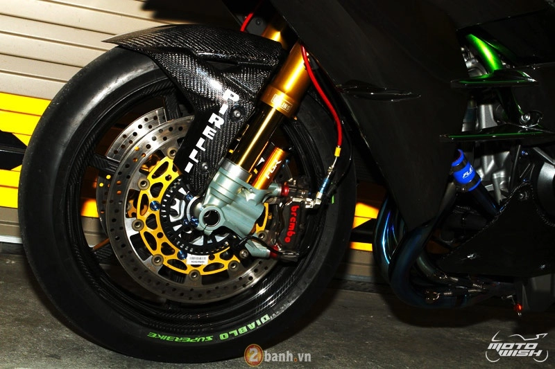 Chi tiết kawasaki ninja h2 độ siêu khủng với dàn đồ chơi trị giá trên 1 tỷ đồng