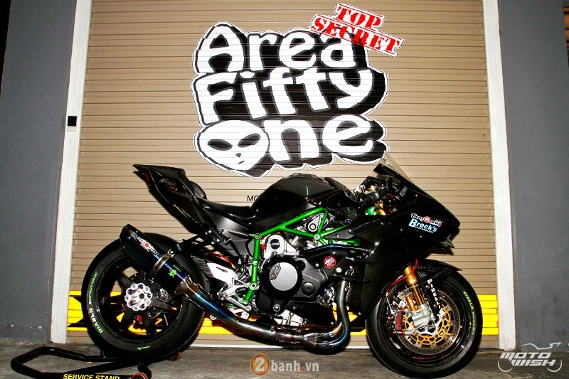 Chi tiết kawasaki ninja h2 độ siêu khủng với dàn đồ chơi trị giá trên 1 tỷ đồng