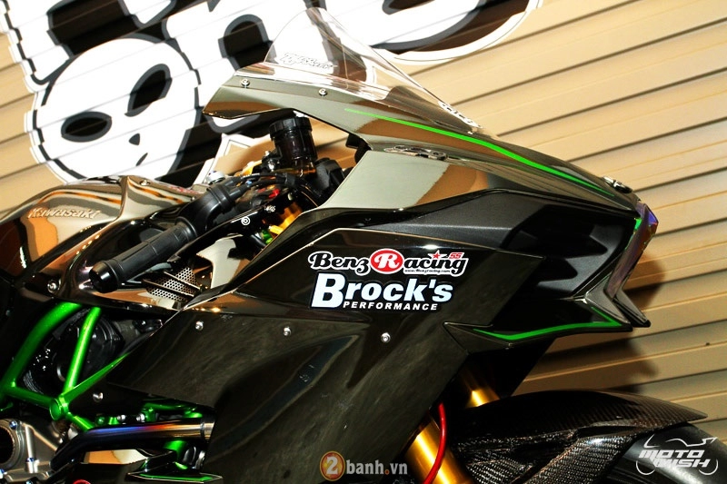 Chi tiết kawasaki ninja h2 độ siêu khủng với dàn đồ chơi trị giá trên 1 tỷ đồng
