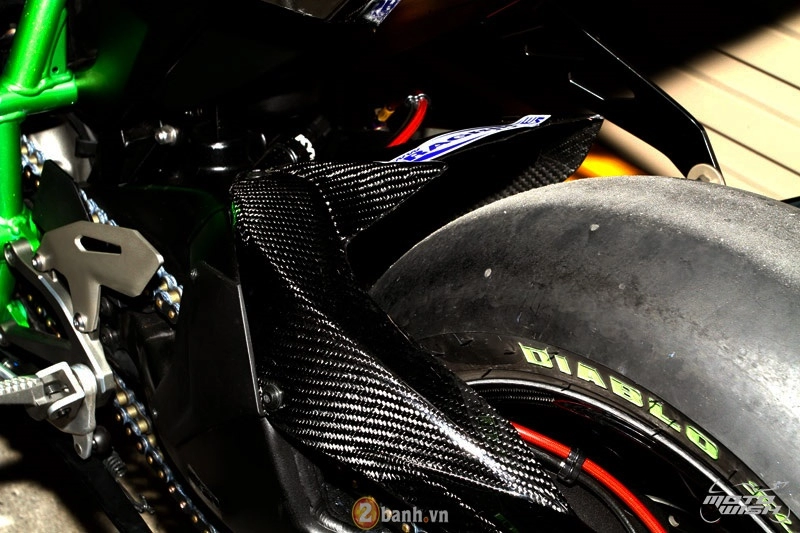 Chi tiết kawasaki ninja h2 độ siêu khủng với dàn đồ chơi trị giá trên 1 tỷ đồng