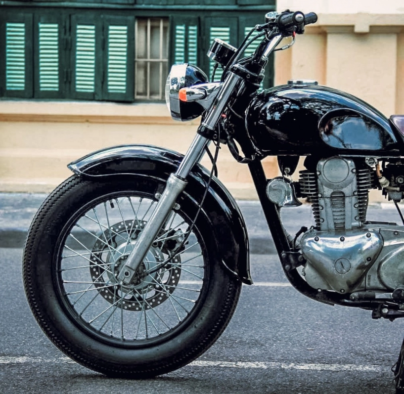 Hình ảnh kawasaki estrella 250 độ tracker cực chất của biker hà thành