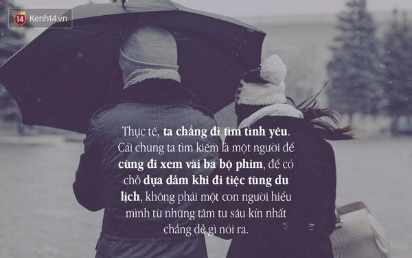 Tại sao bây giờ yêu nhau lại khó thế