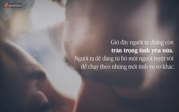 Tại sao bây giờ yêu nhau lại khó thế