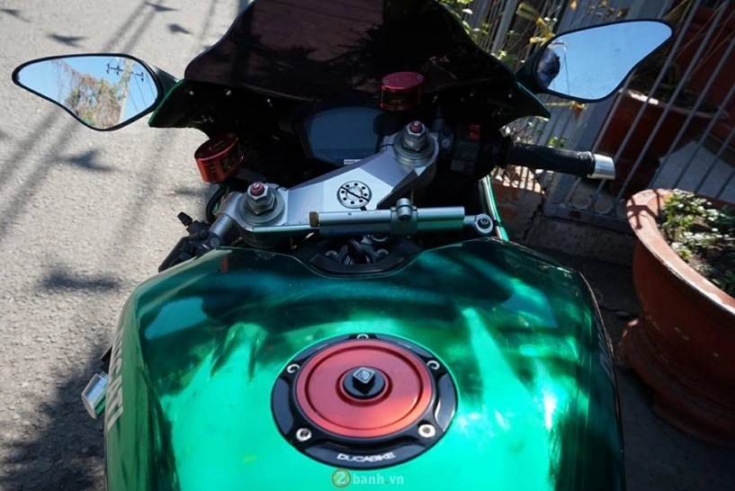 Ducati 848 evo phiên bản xanh crome bắt mắt