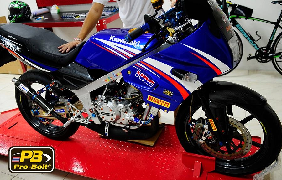 Kawasaki kips 150cc tập tành lên đồ chơi