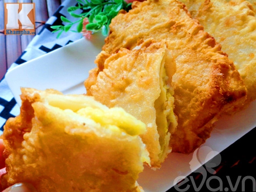 Bánh sầu riêng chiên giòn tan thơm phức