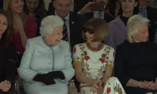 Hàng ghế đầu london fashion week với sự xuất hiện của nữ hoàng anh 