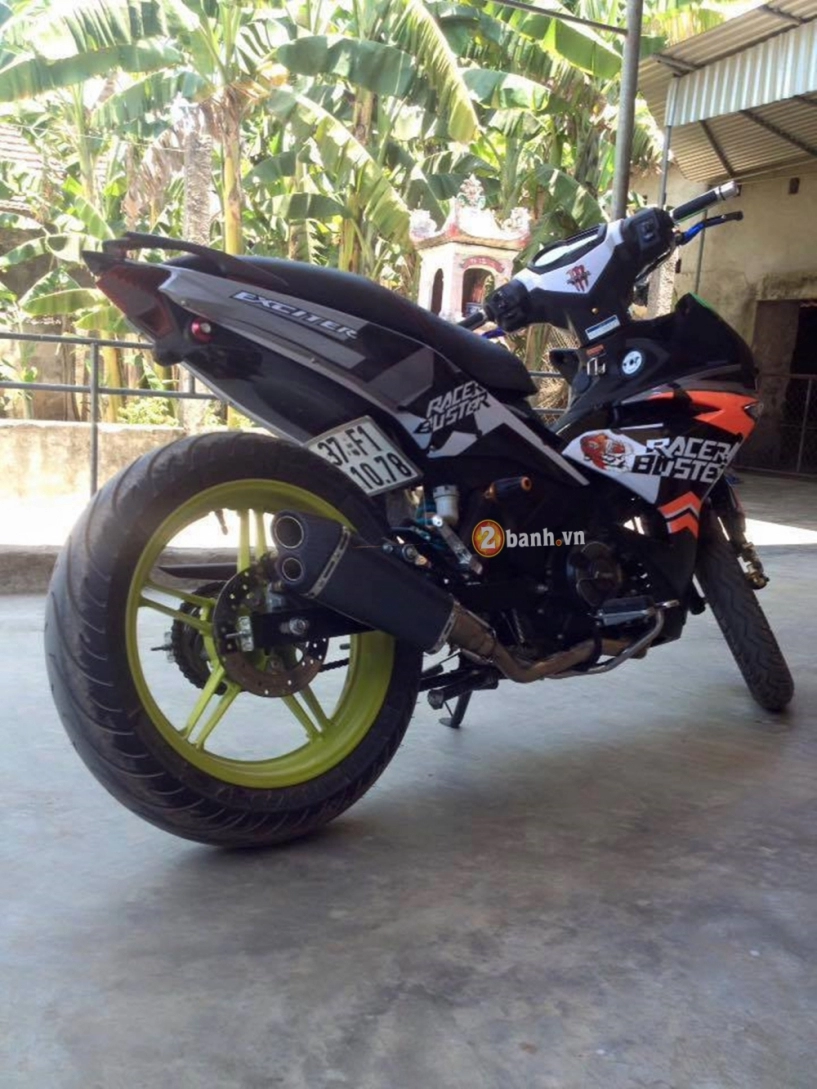 Lên tem đấu racer buster cho exciter150 siêu ngầu