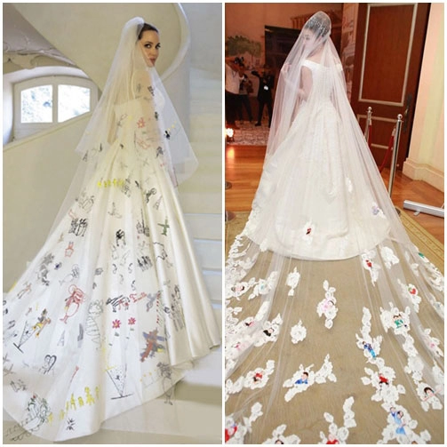 Bộ váy cưới ngân khánh mượn ý tưởng từ angelina jolie