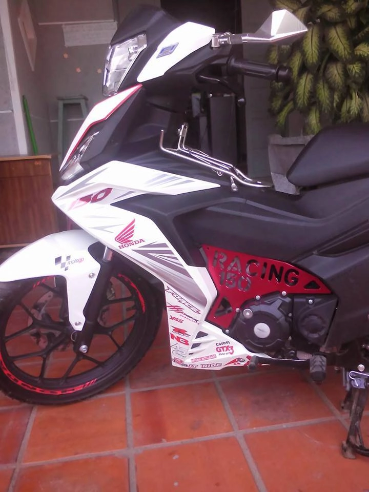 Honda winner 150 trắng mắt bồ câu cá tính