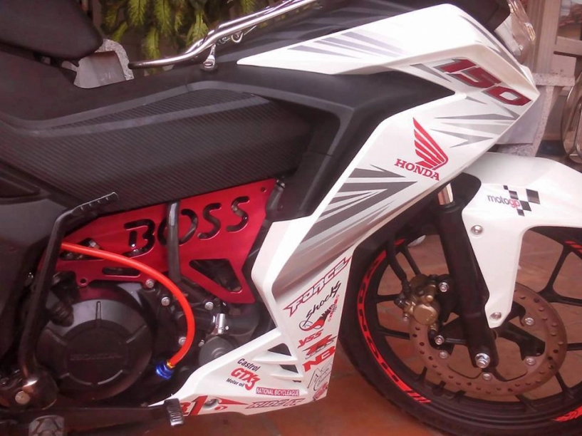 Honda winner 150 trắng mắt bồ câu cá tính