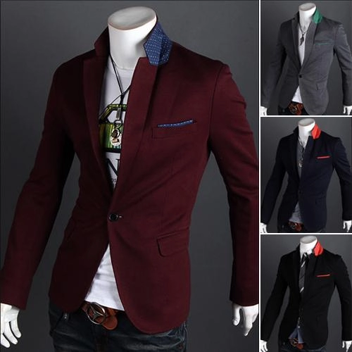 Áo khoác vest nam màu sắc đẹp hàn quốc
