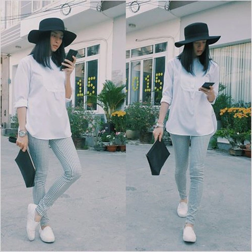 Sao việt khoe chân nuột với quần skinny độc đáo