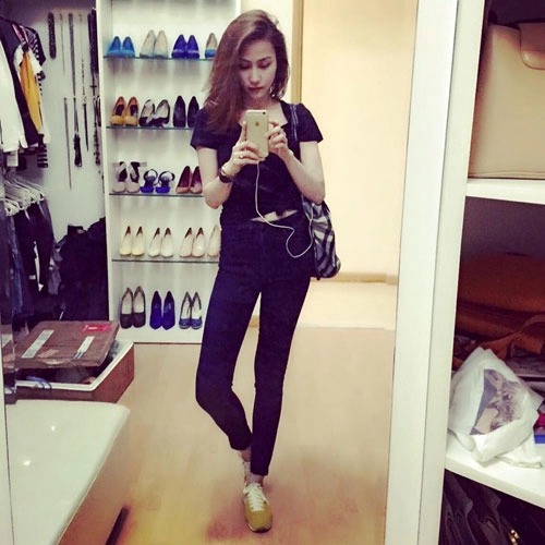 Sao việt khoe chân nuột với quần skinny độc đáo