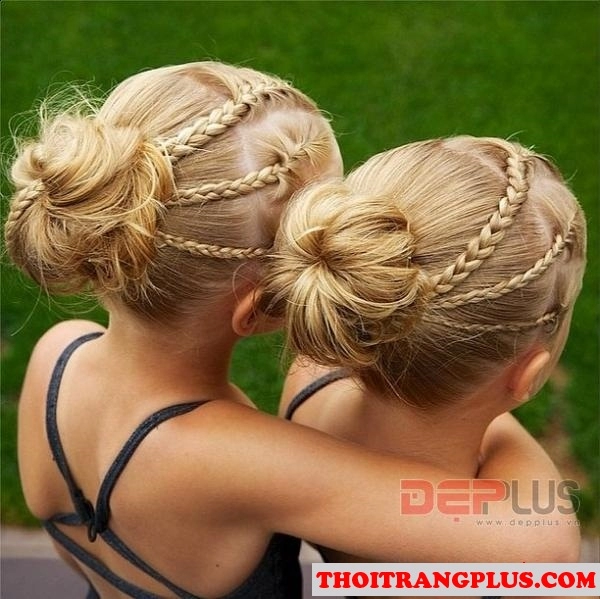 12 kiểu tóc đẹp dễ thương xinh xắn cho các bé yêu
