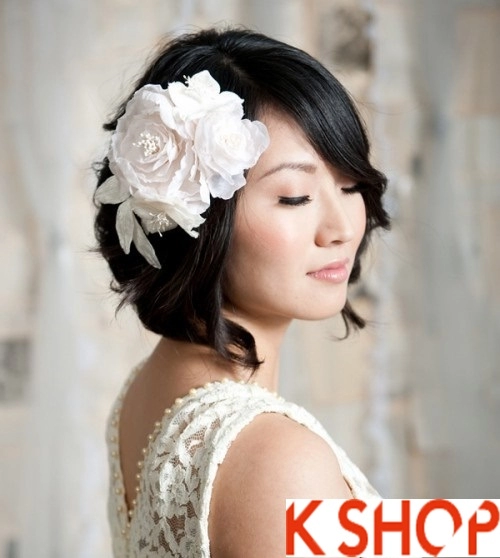 4 kiểu tóc cô dâu đẹp cho bạn gái duyên dáng