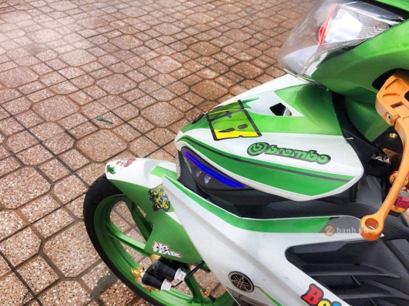 Chiếc exciter 135 xanh kawa độ đồ chơi chất