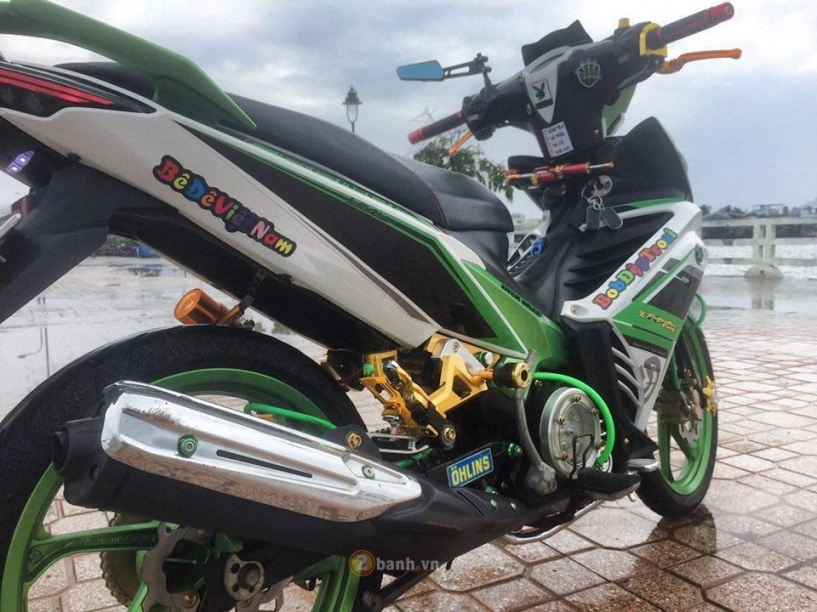 Chiếc exciter 135 xanh kawa độ đồ chơi chất