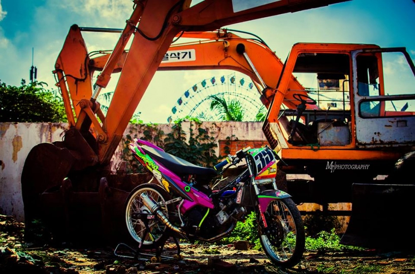 Exciter độ drag mang tên milano tiến uy mãnh