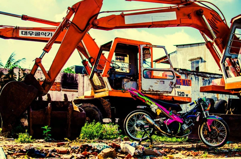 Exciter độ drag mang tên milano tiến uy mãnh