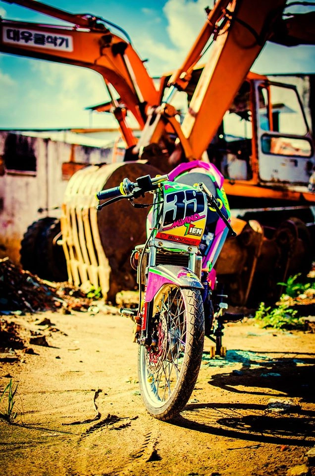 Exciter độ drag mang tên milano tiến uy mãnh