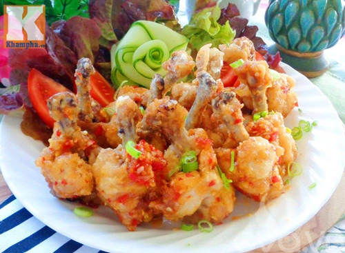 Cánh gà chiên giòn sốt mắm ớt tỏi ngon mê hồn