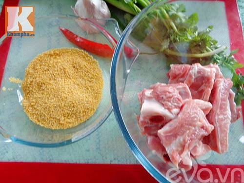 Đổi vị với sườn hấp hạt kê ngon miệng