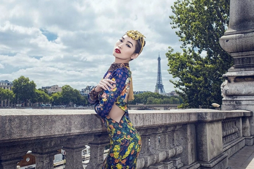 Quỳnh thy lộng lẫy giữa kinh đô paris