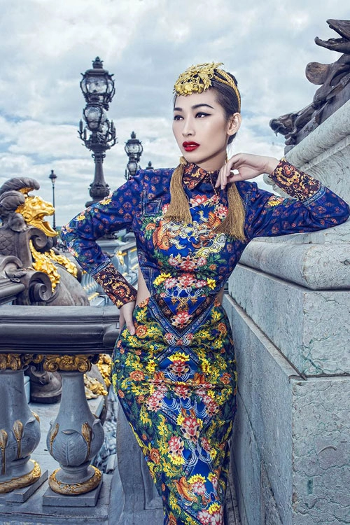 Quỳnh thy lộng lẫy giữa kinh đô paris