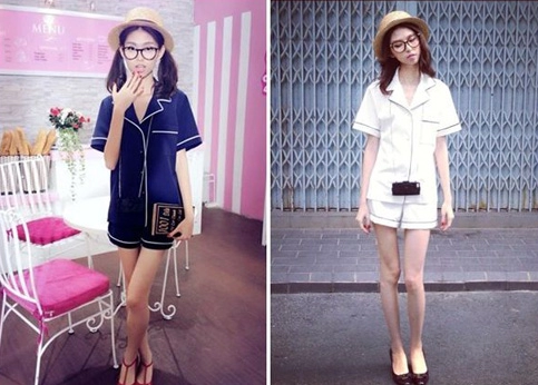 Tín đồ diện đồ ngủ xuống phố cá tính