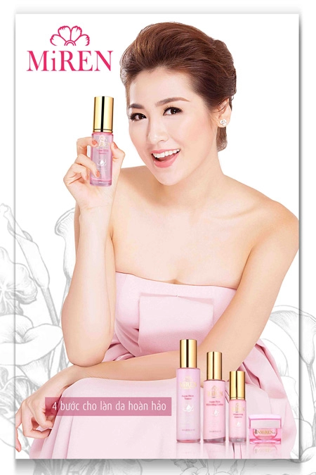 Á hậu tú anh - đại sứ thương hiệu mỹ phẩm miren