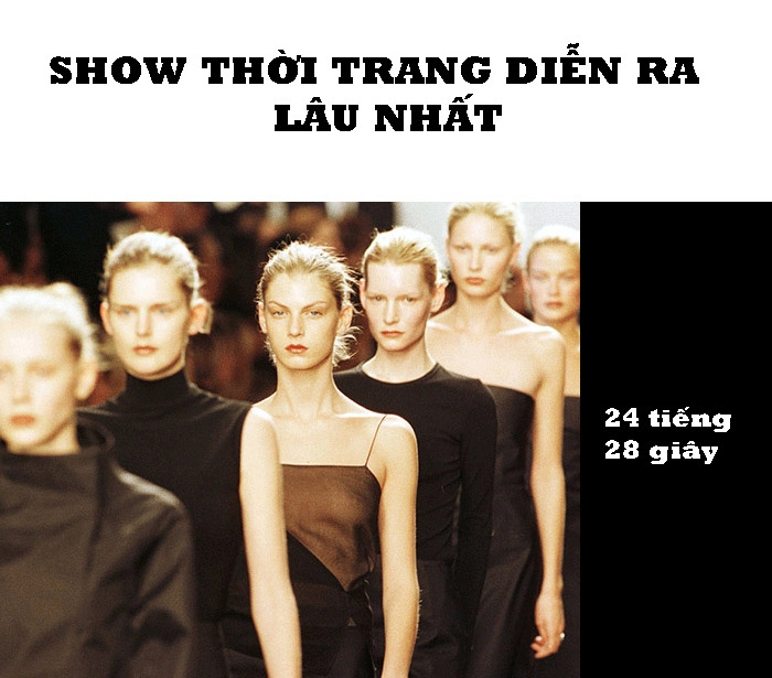 Những con số kỷ lục của thời trang ít ai biết đến