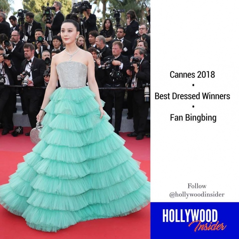 Phạm băng băng hiên ngang giành giải trang phục đẹp nhất cannes 2018