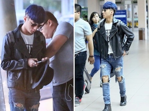 Phong cách quần jeans rách của sơn tùng m-tp