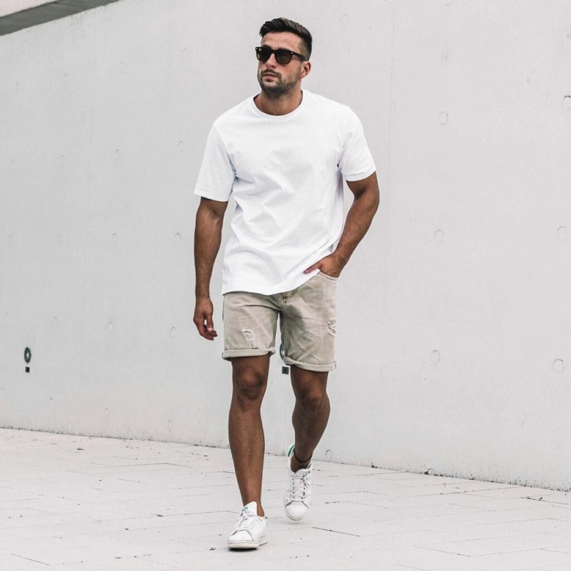 8 cách phối đồ với áo thun trắng cực đơn giản giúp chàng tự tin