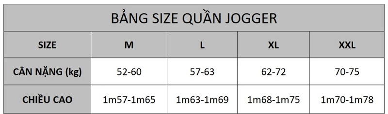 Bảng size quần tây quần jean quần short cho nam chuẩn nhất