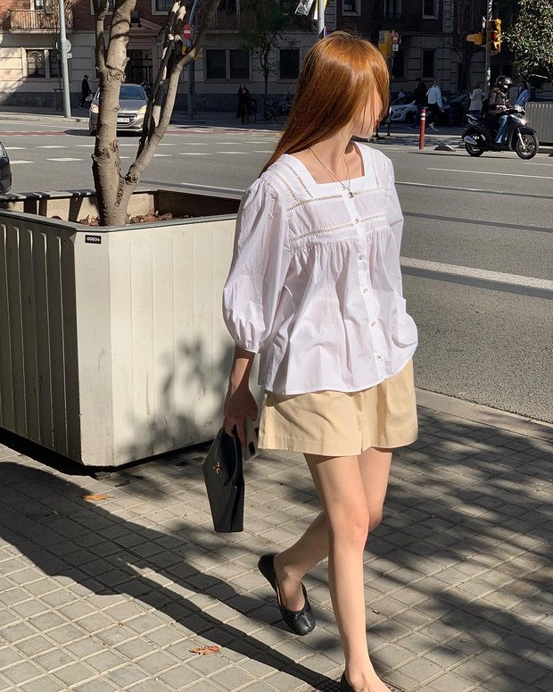 Cách diện blouse trắng thanh lịch quyến rũ