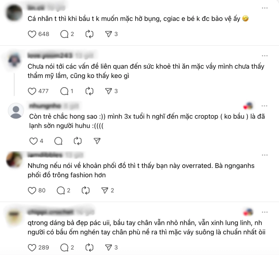 Style khoe bụng bầu triệt để của tiktoker ly phạm