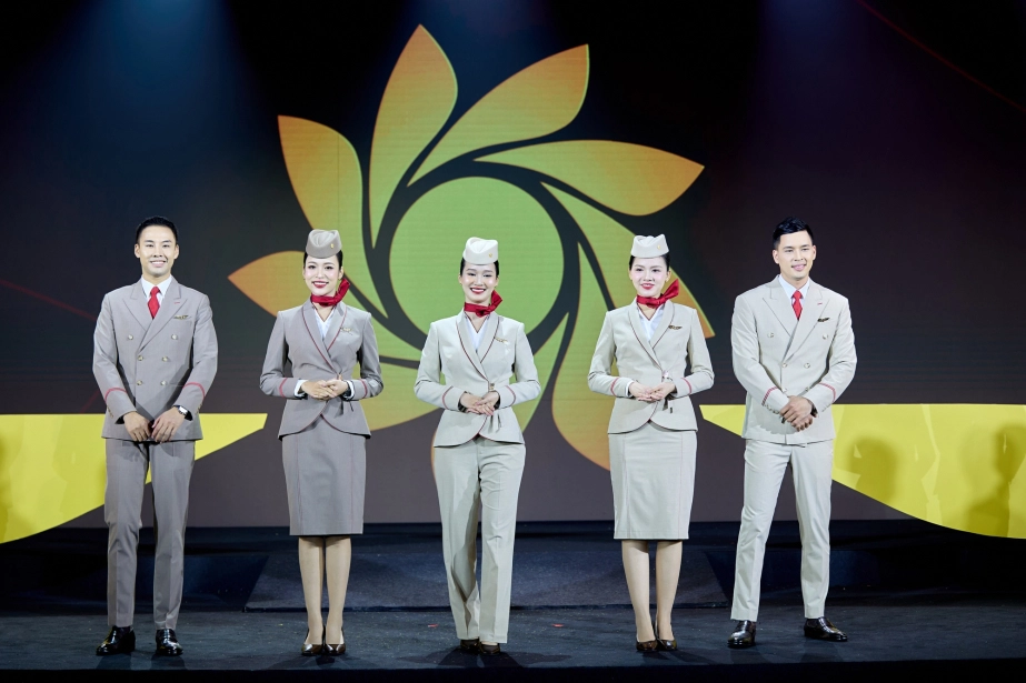Hình ảnh đồng phục tiếp viên hàng không của sun phuquoc airways