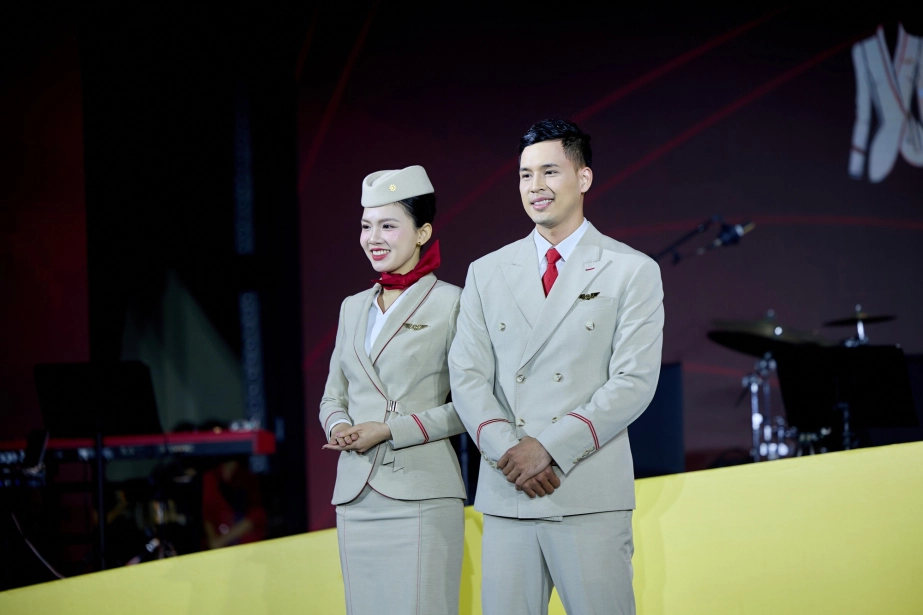 Hình ảnh đồng phục tiếp viên hàng không của sun phuquoc airways