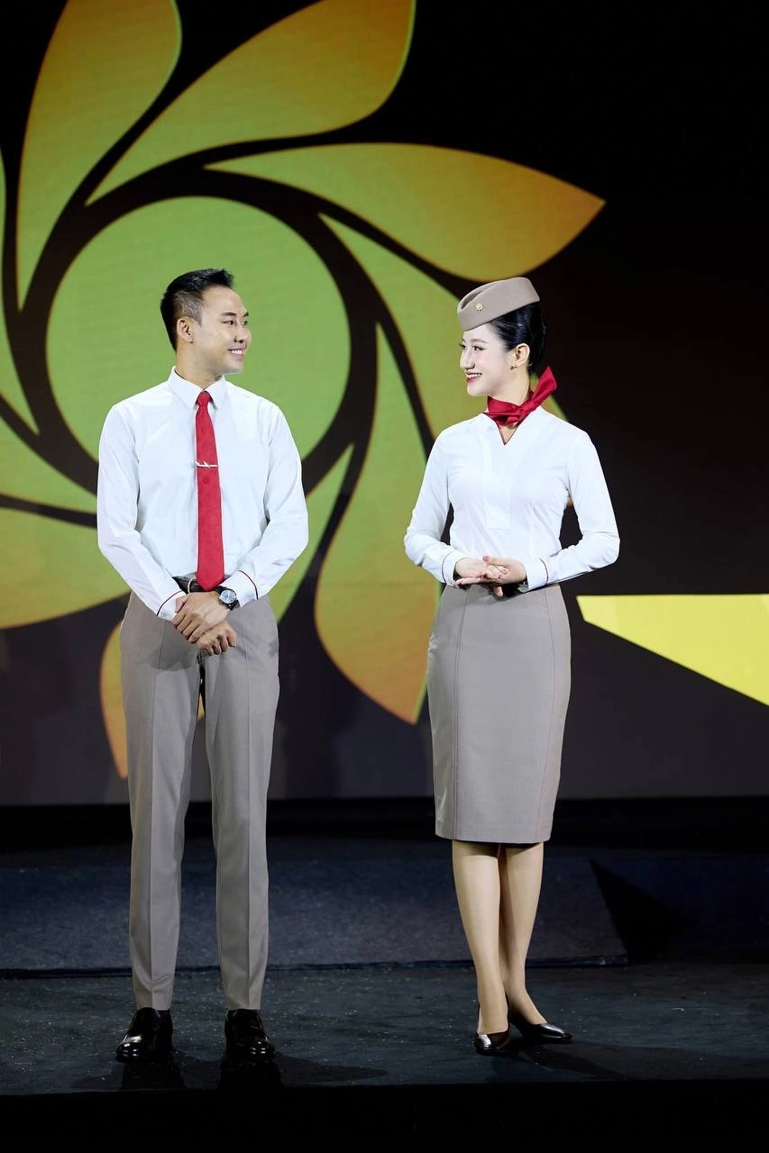 Hình ảnh đồng phục tiếp viên hàng không của sun phuquoc airways